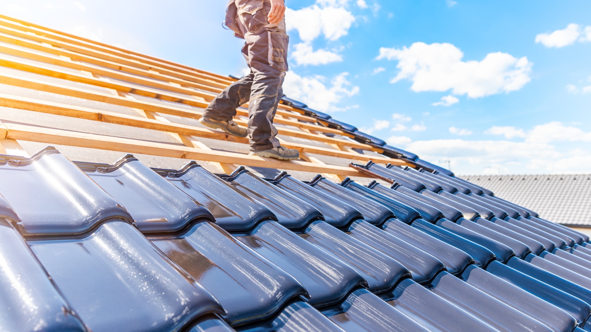 Craftsman treasure a fired ceramic tile on the roof jpg